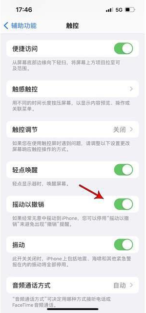 弥勒苹果手机维修分享iPhone手机如何设置摇一摇删除文字 